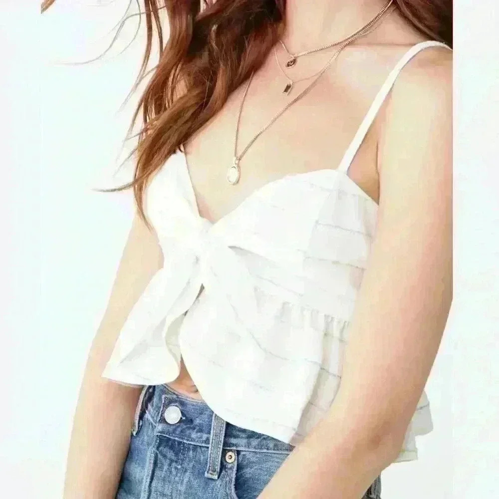 (2) Forver 21 Tie Front Crop Top
